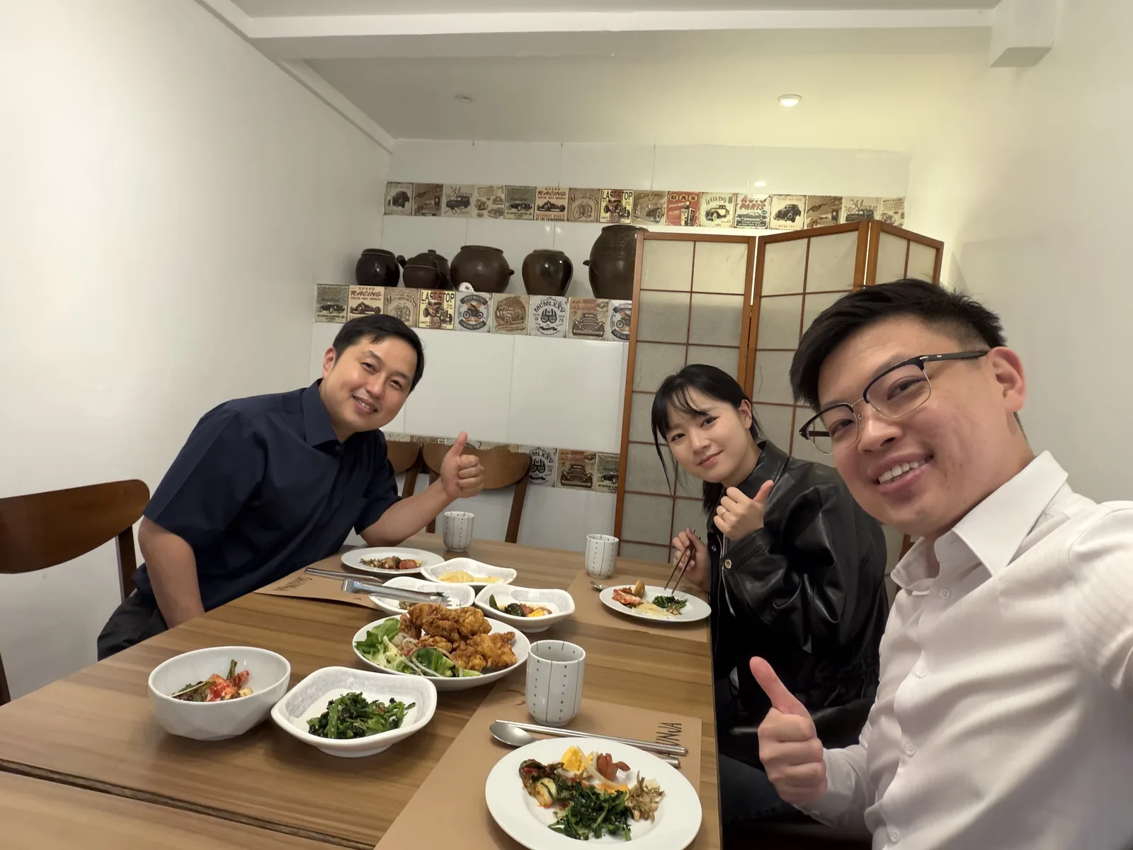 Dr Sin Yong at lunch at a Korean restaurant in Sao Paulo with colleagues from CLASSYS and the MedSystems Group