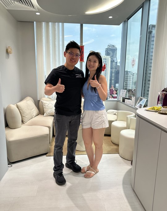 Rachel Tan with Dr Sin Yong Singapore