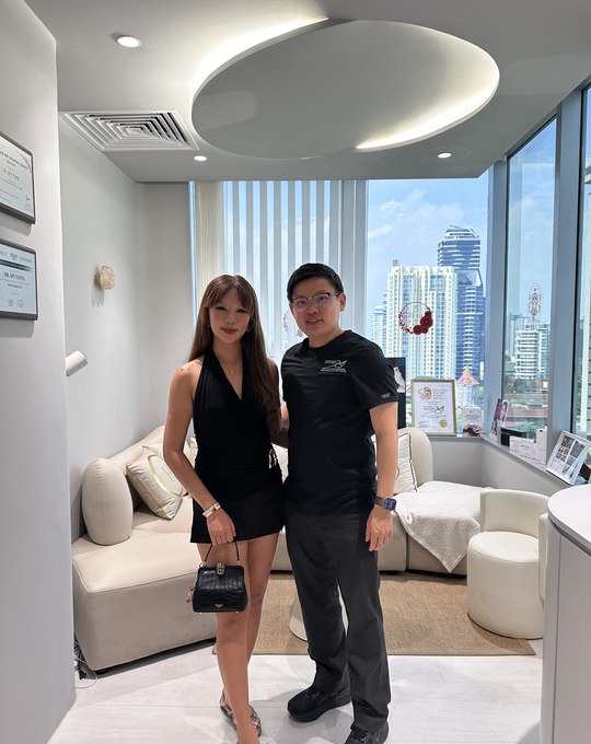 J Cindorella with Dr Sin Yong Singapore